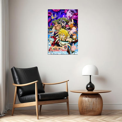 Hot Japan Anime Comic The Seven Deadly Sins Poster Wall Art Print Home Wall Decor