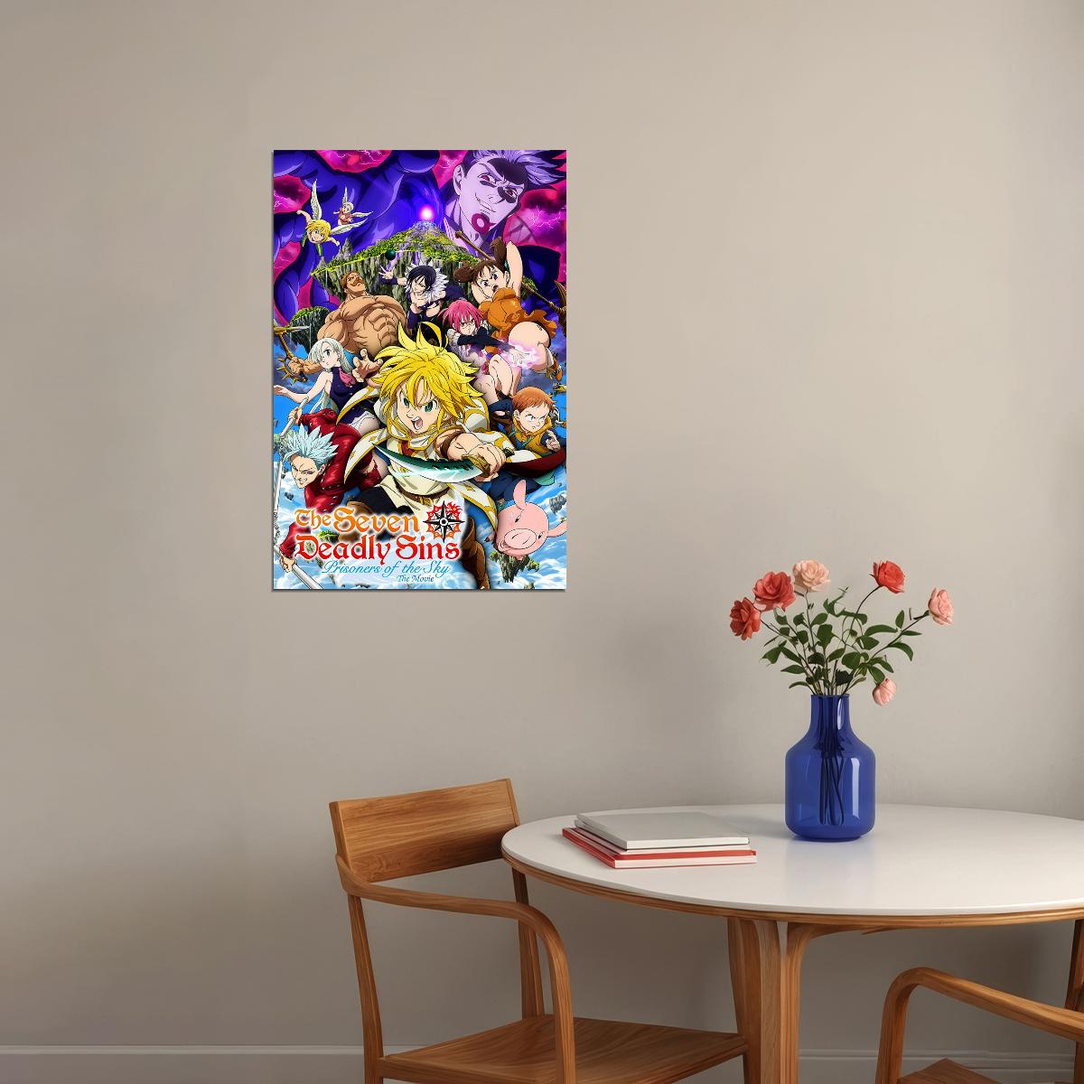Hot Japan Anime Comic The Seven Deadly Sins Poster Wall Art Print Home Wall Decor