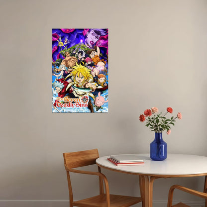 Hot Japan Anime Comic The Seven Deadly Sins Poster Wall Art Print Home Wall Decor