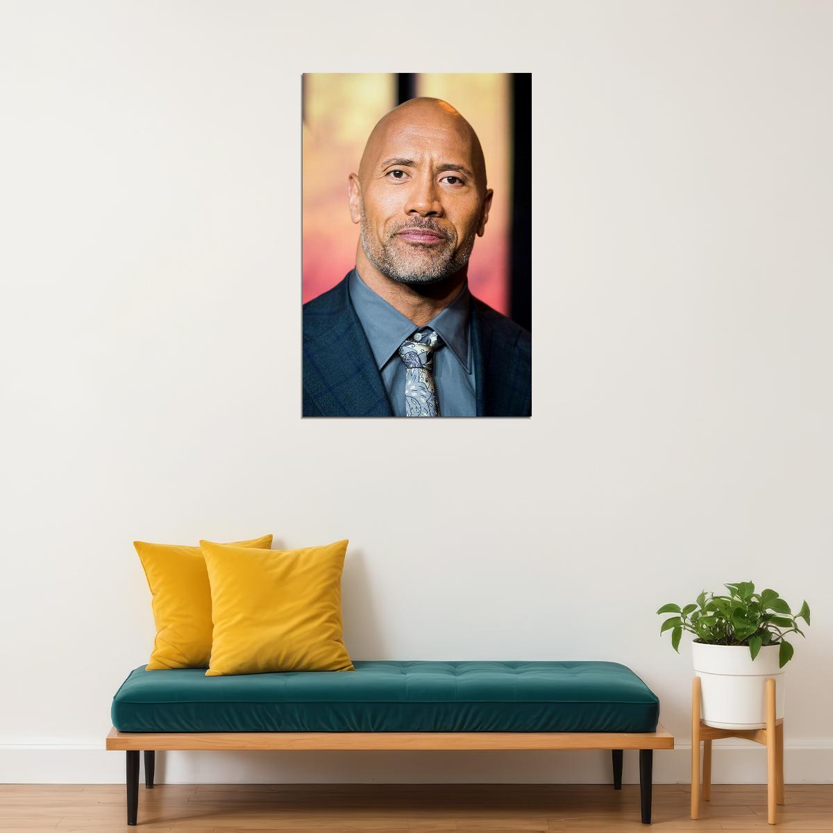 Hot The Rock Dwayne Johnson Football Player Poster Wall Art Print Home Wall Decor - xonomax