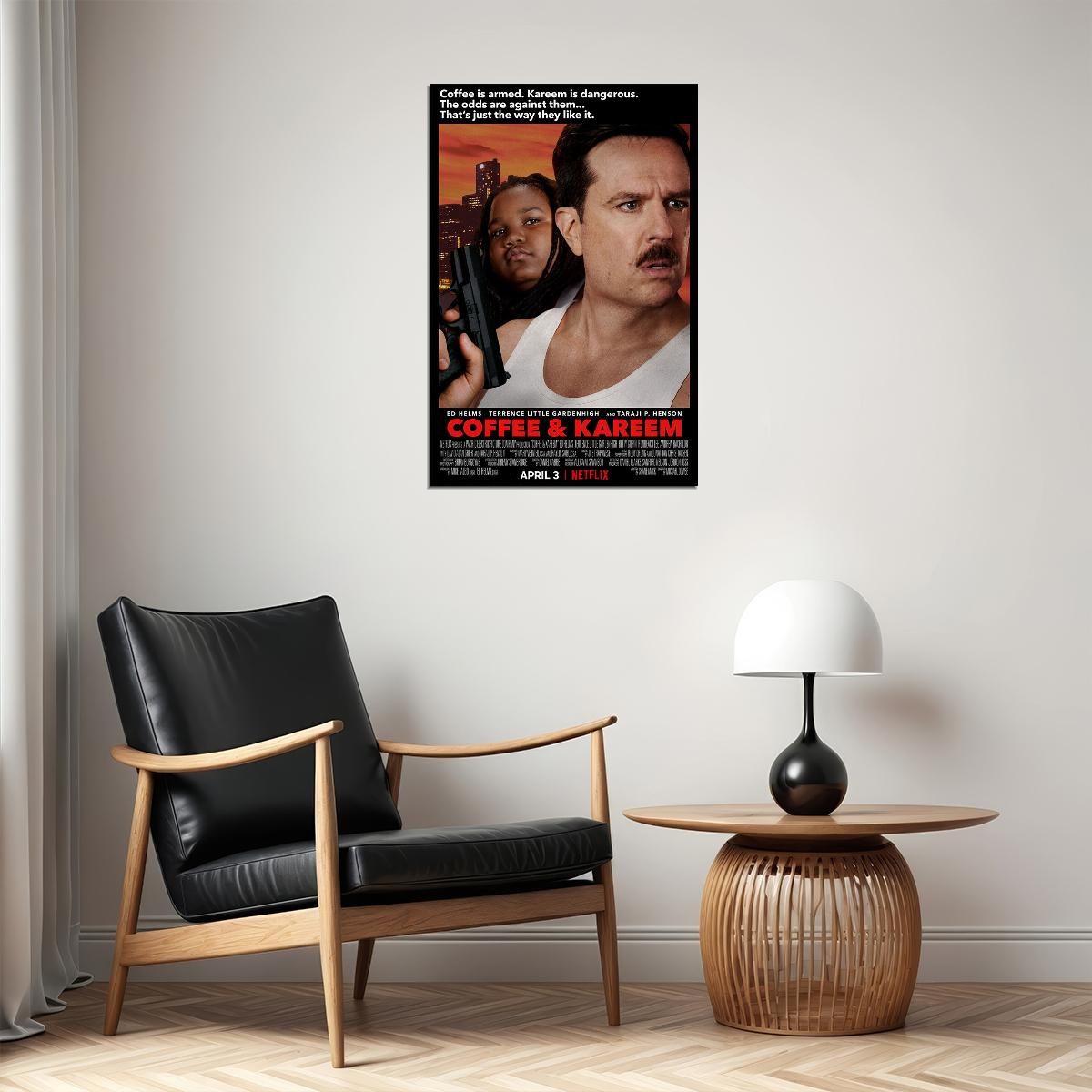 Coffee And Kareem Movie Comedy Crime 2020 Poster Wall Art Print Home Wall Decor - xonomax