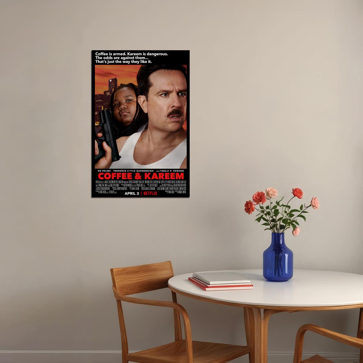 Coffee And Kareem Movie Comedy Crime 2020 Poster Wall Art Print Home Wall Decor - xonomax
