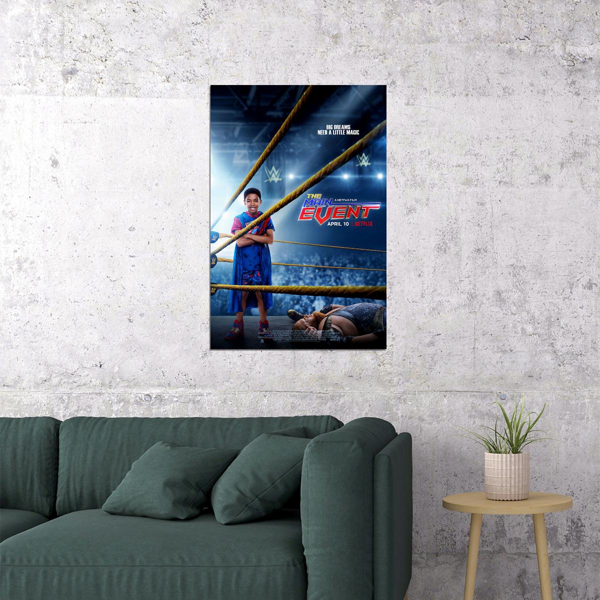 The Main Event Movie 2020 Tv Show Action Comedy Poster Wall Art Print Home Wall Decor - xonomax