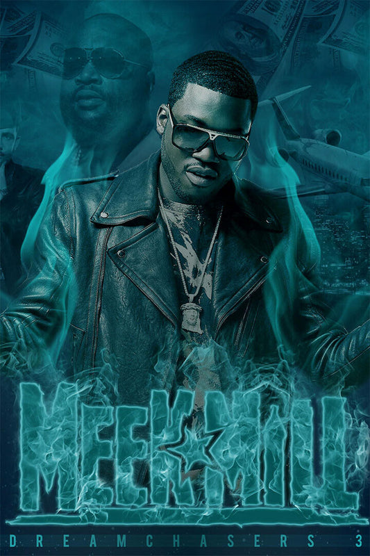 Meek Mill Dc4 Dreamchasers 4 Rap Artist Music 2020 Poster Wall Art Print Home Wall Decor - xonomax