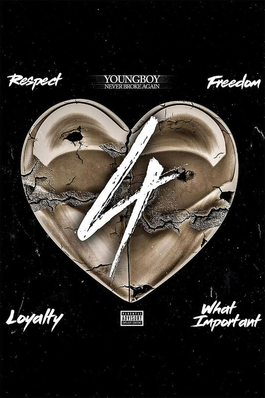 Young Boy Respect Freedom Rap Artist Music 2020 Poster Wall Art Print Home Wall Decor - xonomax