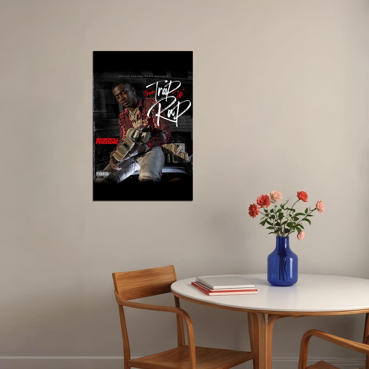 Bankroll Freddie From Trap To Rap Rap Artist Music 2020 Poster Wall Art Print Home Wall Decor - xonomax
