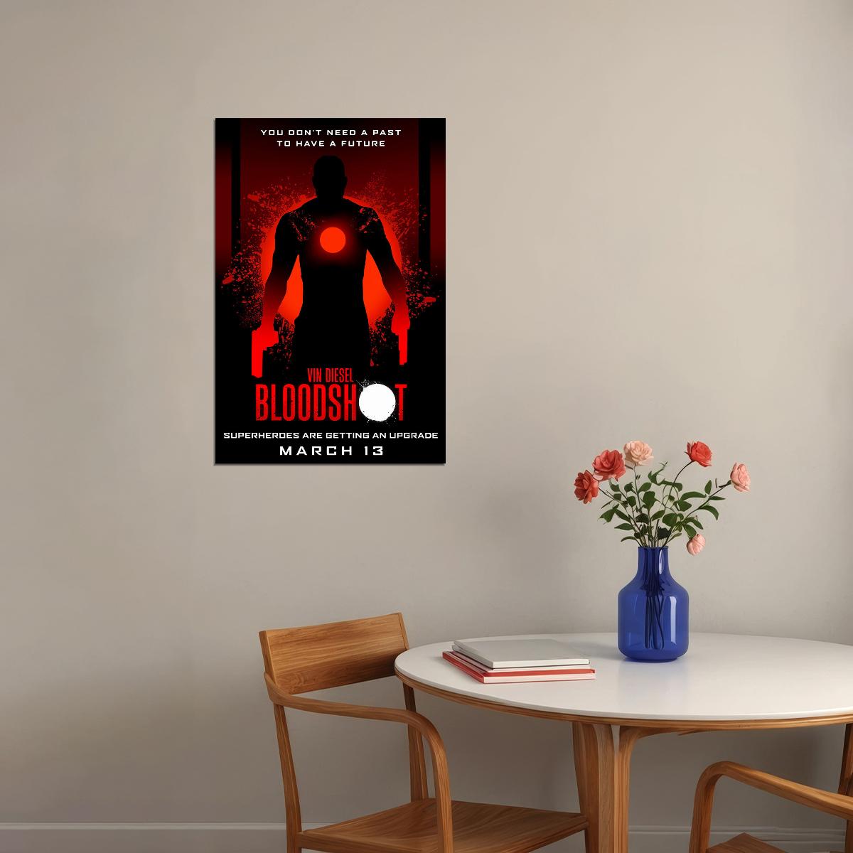 Bloodshot Movie Vin Diesel Action Poster Wall Art Print Home Wall Decor - xonomax
