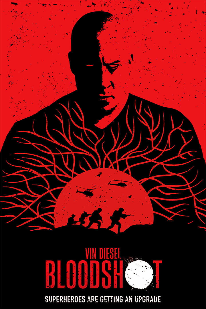 Vin Diesel Bloodshot 2020 Movie Science Fiction Poster Wall Art Print Home Wall Decor - xonomax