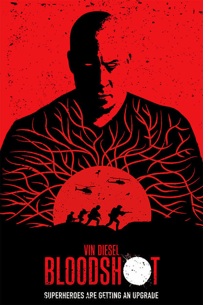 Vin Diesel Bloodshot 2020 Movie Science Fiction Poster Wall Art Print Home Wall Decor - xonomax