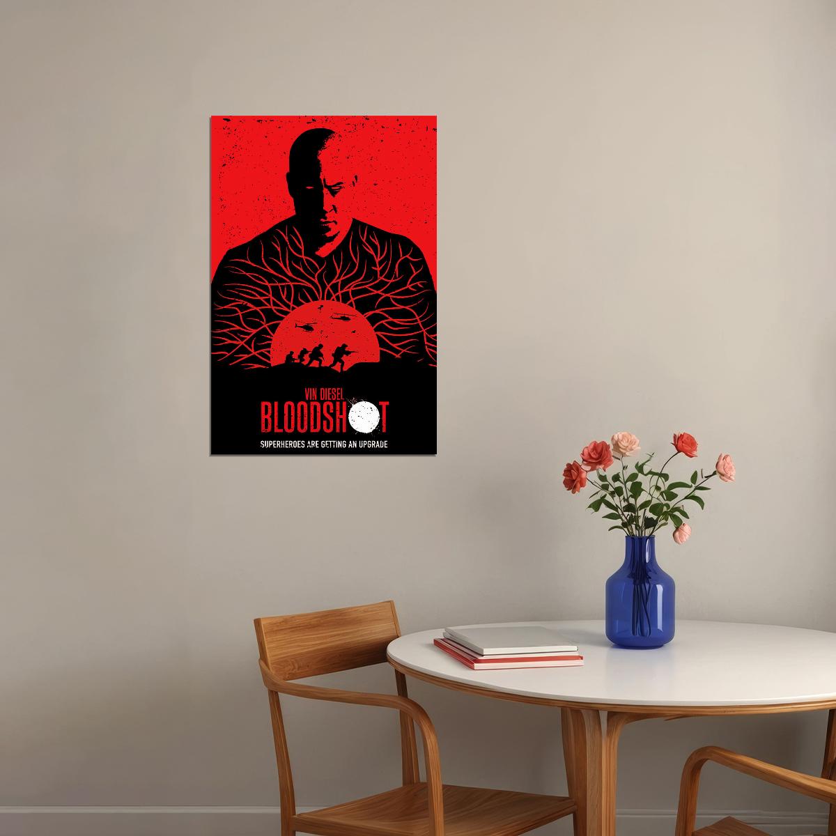 Vin Diesel Bloodshot 2020 Movie Science Fiction Poster Wall Art Print Home Wall Decor - xonomax