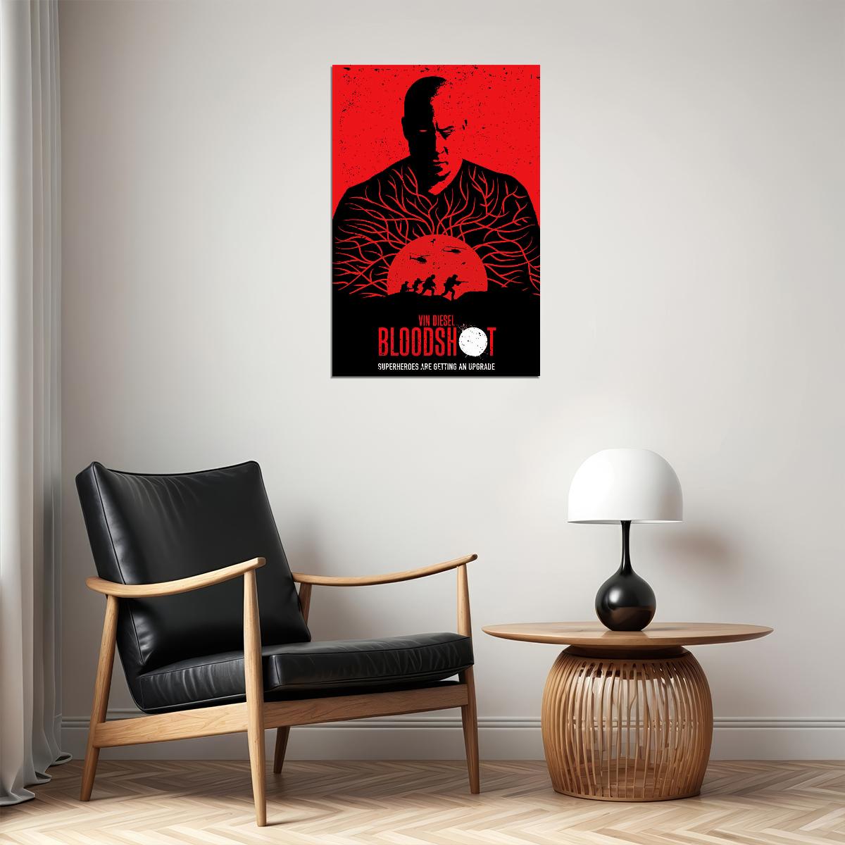 Vin Diesel Bloodshot 2020 Movie Science Fiction Poster Wall Art Print Home Wall Decor - xonomax