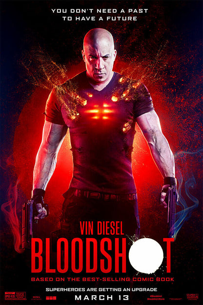 Bloodshot Movie 2020 Vin Diesel Action Adventure Poster Wall Art Print Home Wall Decor - xonomax