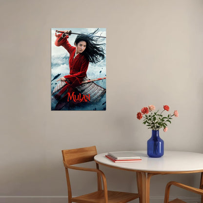 Mulan Movie 2020 Chinese Yifei Liu Warrior Adventure Poster Wall Art Print Home Wall Decor - xonomax