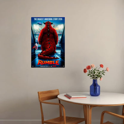 Rumble Movie 2020 Animation Comic Animaiton Poster Wall Art Print Home Wall Decor - xonomax