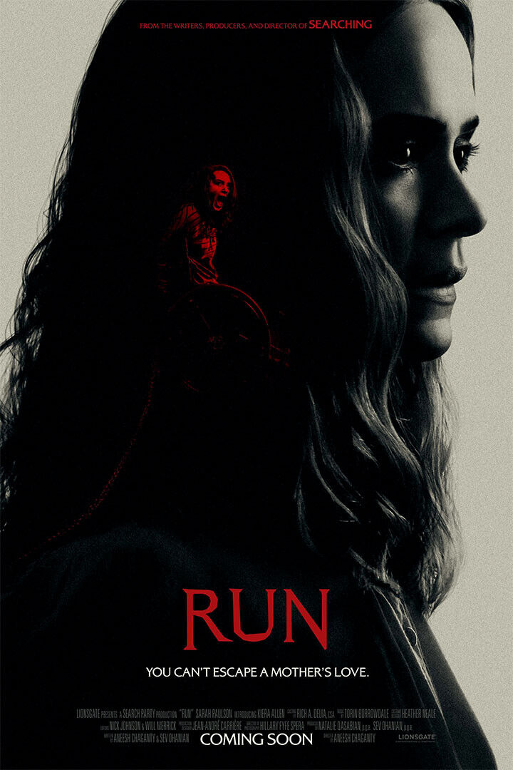 Run Movie 2020 Horror Mystery Thriller Poster Wall Art Print Home Wall Decor - xonomax
