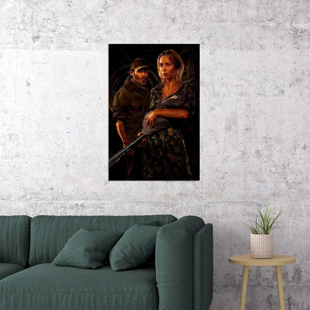 A Quiet Place Part Ii Movie Emily Blunt Horror Poster Wall Art Print Home Wall Decor - xonomax