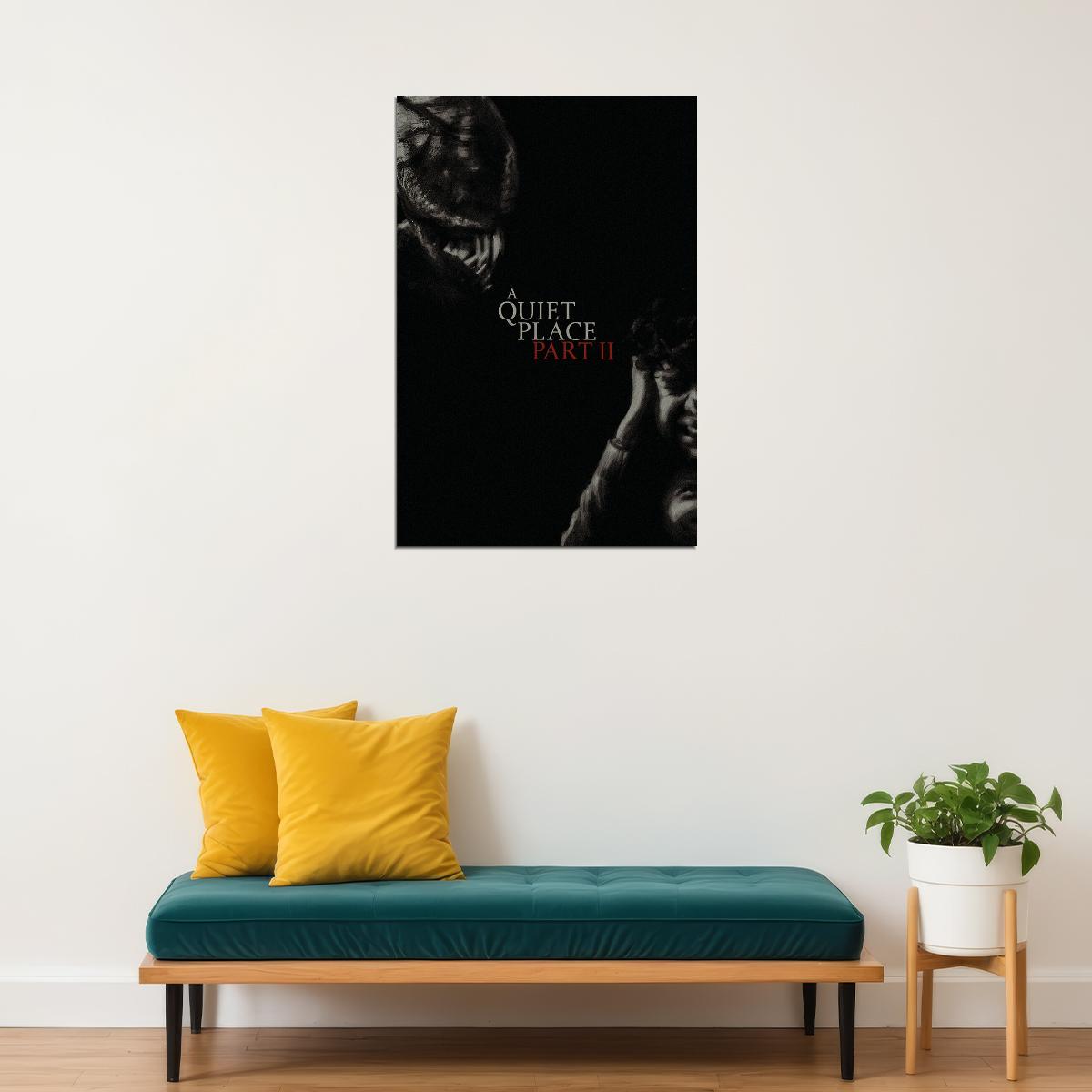 A Quiet Place Part Ii Movie Emily Blunt Horror Drama Poster Wall Art Print Home Wall Decor - xonomax