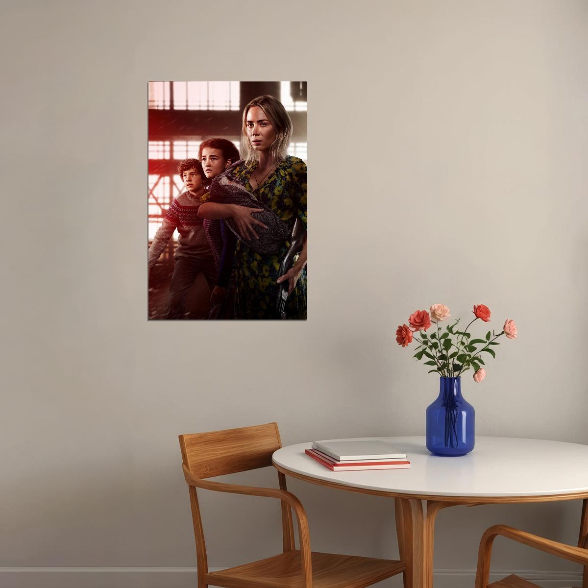 A Quiet Place Part Ii Movie Emily Blunt Horror Poster Wall Art Print Home Wall Decor - xonomax