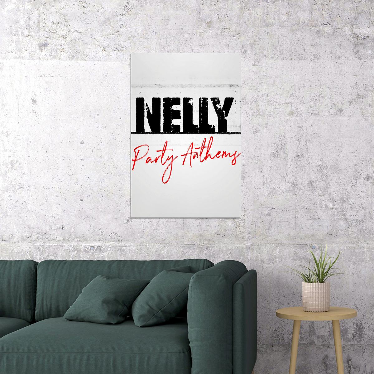 Nelly Nelly Party Anthems Playlist Cover Poster Wall Art Print Home Wall Decor - xonomax