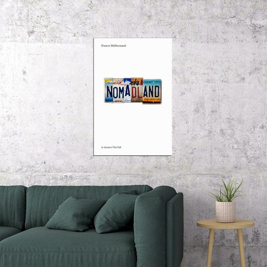 Nomadland Movie 2021 Drama Travel Poster Wall Art Print Home Wall Decor