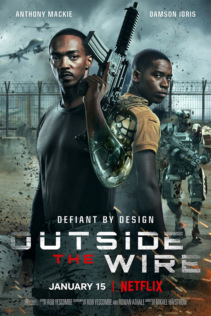 Outside The Wire 2021 Movie Action Adventure Poster Wall Art Print Home Wall Decor - xonomax