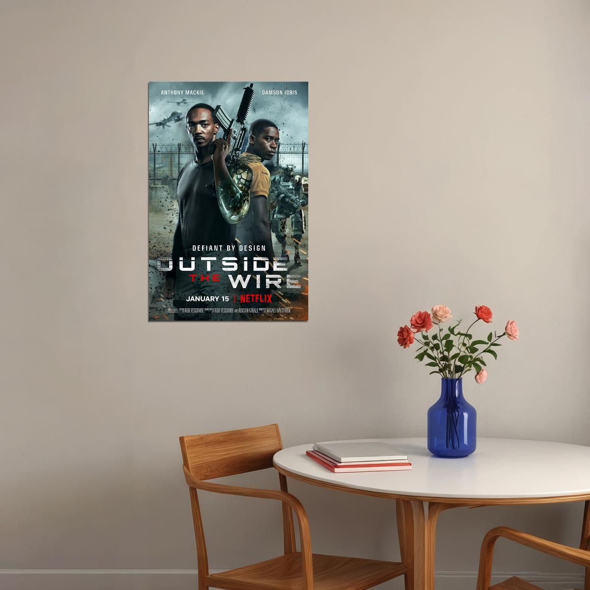 Outside The Wire 2021 Movie Action Adventure Poster Wall Art Print Home Wall Decor - xonomax