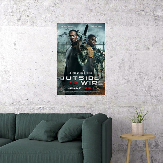 Outside The Wire 2021 Movie Action Adventure Poster Wall Art Print Home Wall Decor