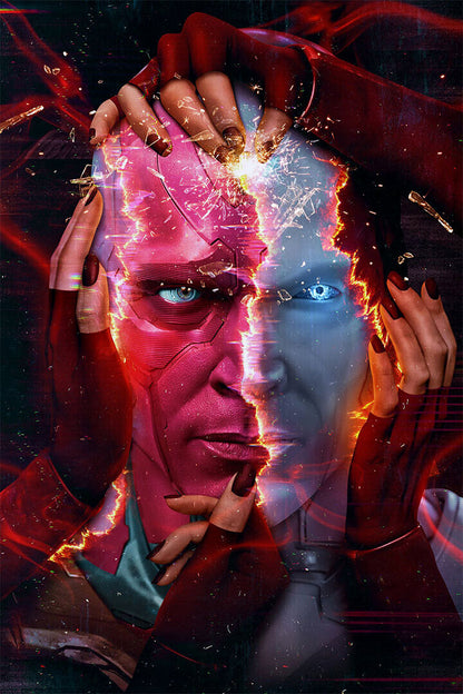 Wanda Vision Super Hero 2021 Movie Comdey Poster Wall Art Print Home Wall Decor - xonomax