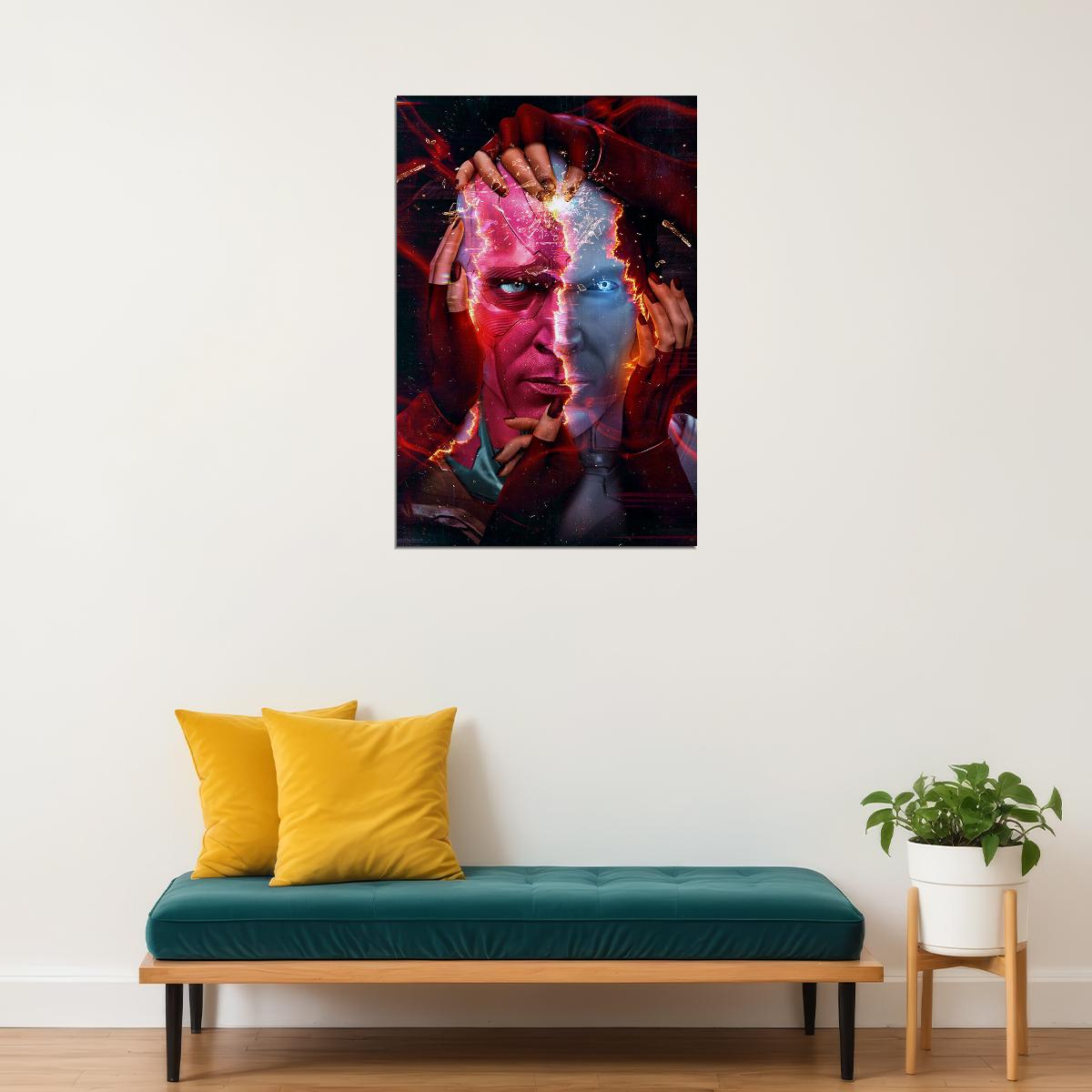 Wanda Vision Super Hero 2021 Movie Comdey Poster Wall Art Print Home Wall Decor - xonomax