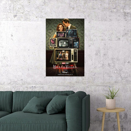 Wanda Vision Tv Series Movie 2021 Action Movie Poster Wall Art Print Home Wall Decor - xonomax