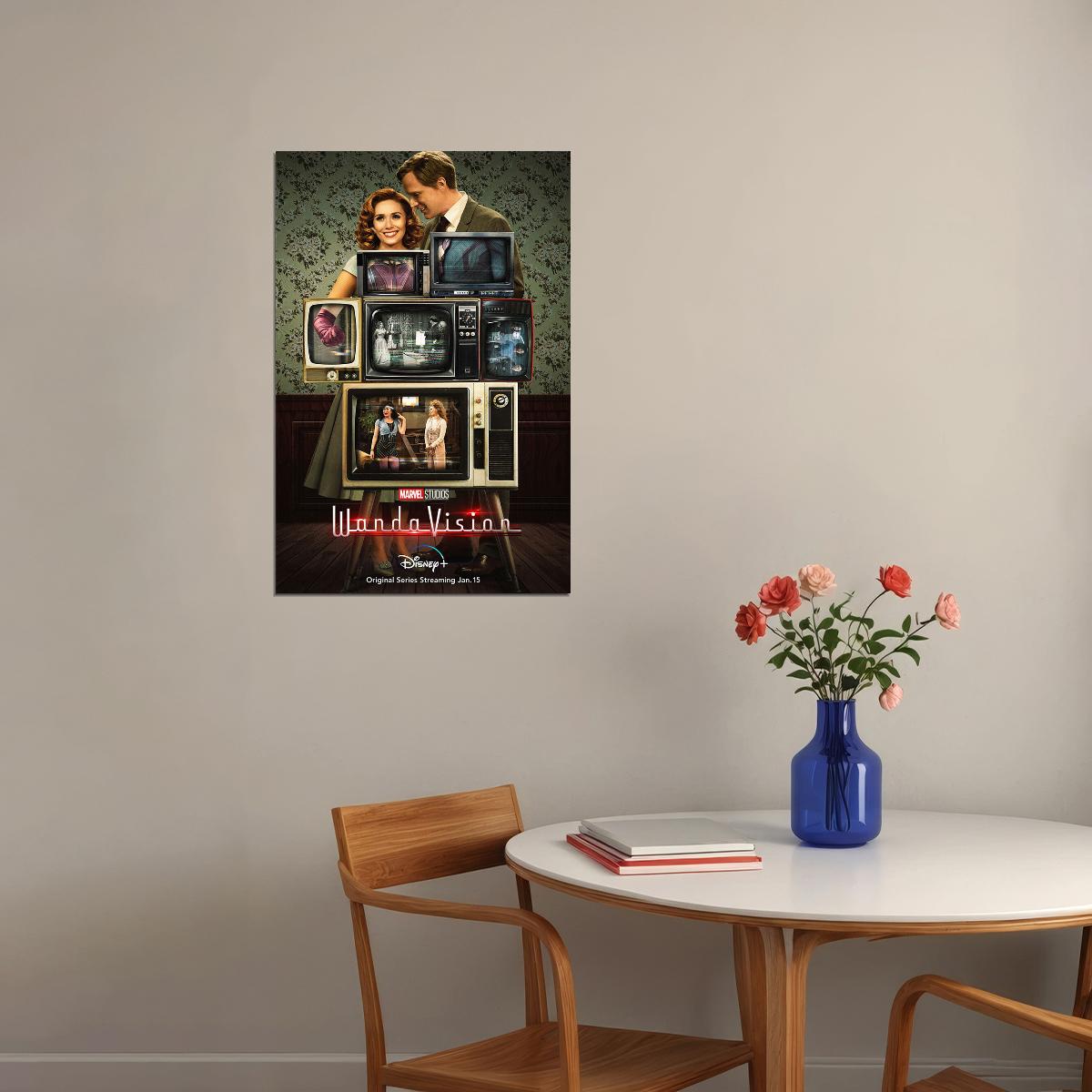 Wanda Vision Tv Series Movie 2021 Action Movie Poster Wall Art Print Home Wall Decor - xonomax