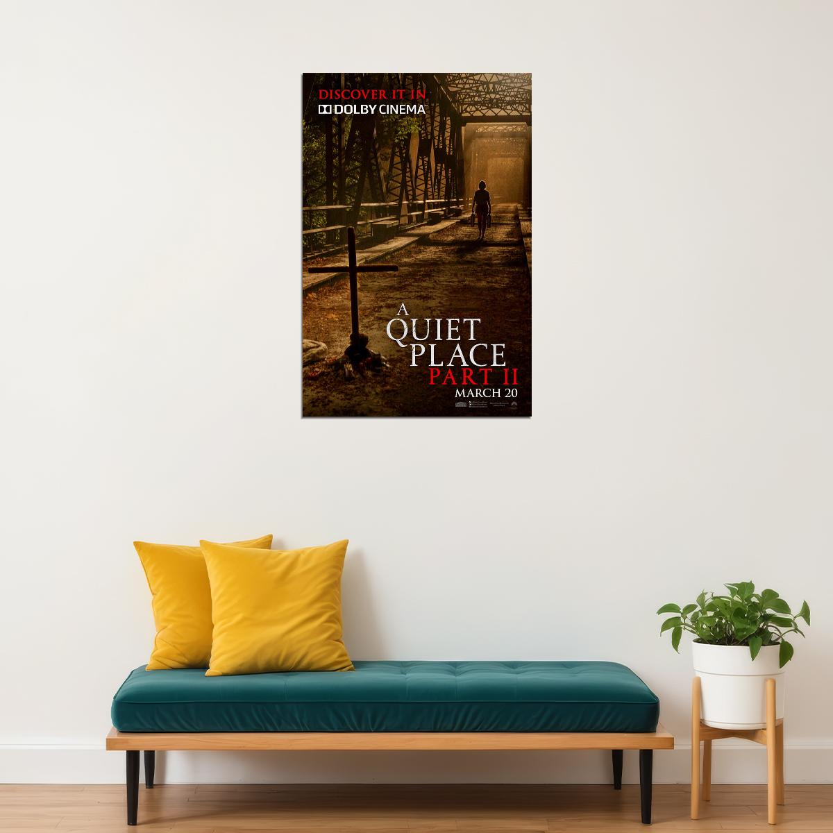 A Quiet Place Part Ii Movie 2020 Horror Drama Poster Wall Art Print Home Wall Decor - xonomax