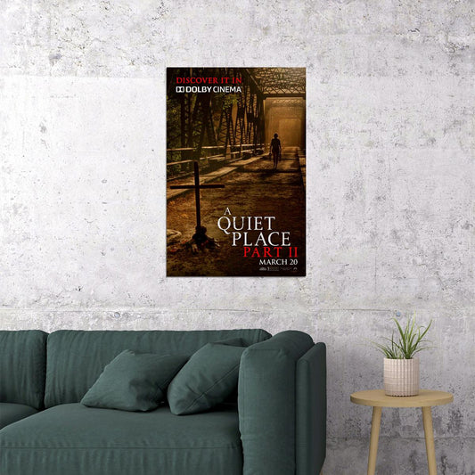 A Quiet Place Part Ii Movie 2020 Horror Drama Poster Wall Art Print Home Wall Decor