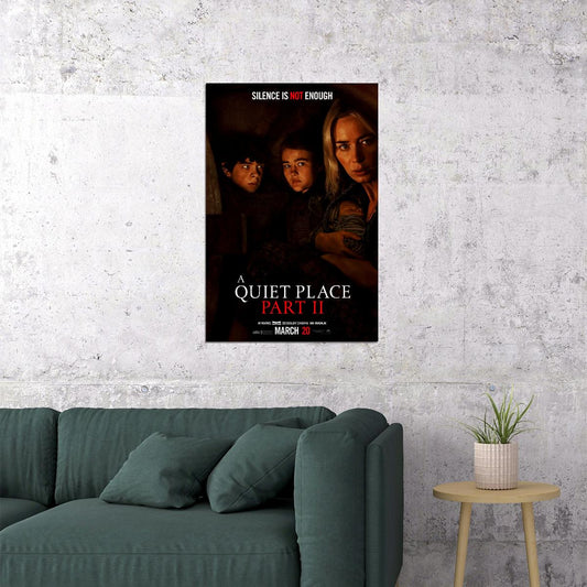 A Quiet Place Part Ii Movie Cillian Murphy Emily Blunt Drama Poster Wall Art Print Home Wall Decor