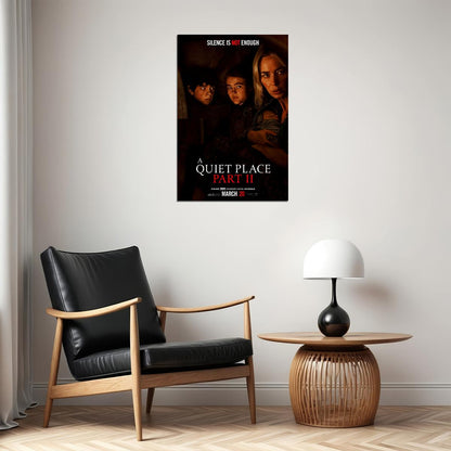 A Quiet Place Part Ii Movie Cillian Murphy Emily Blunt Drama Poster Wall Art Print Home Wall Decor - xonomax