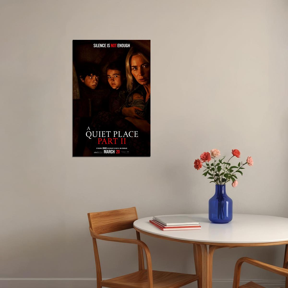 A Quiet Place Part Ii Movie Cillian Murphy Emily Blunt Drama Poster Wall Art Print Home Wall Decor - xonomax
