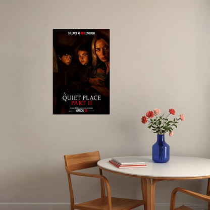 A Quiet Place Part Ii Movie Cillian Murphy Emily Blunt Drama Poster Wall Art Print Home Wall Decor - xonomax