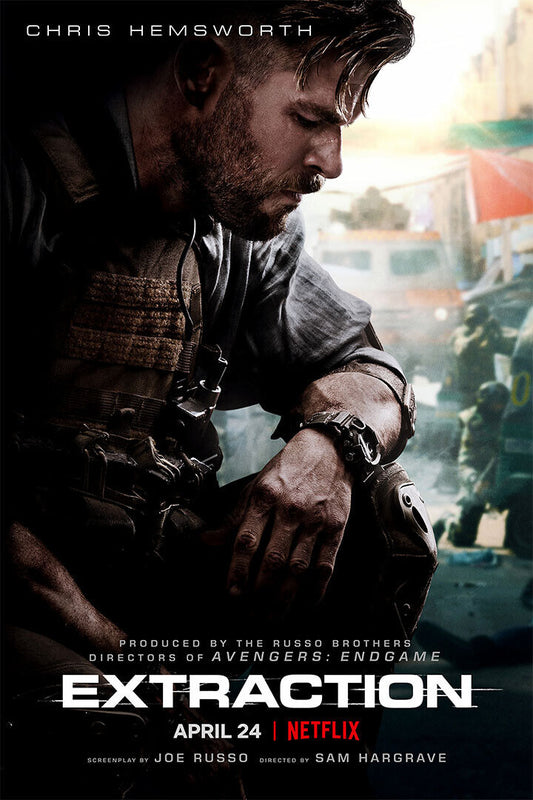 Extraction Movie 2020 Chris Hemsworth Thriller Poster Wall Art Print Home Wall Decor