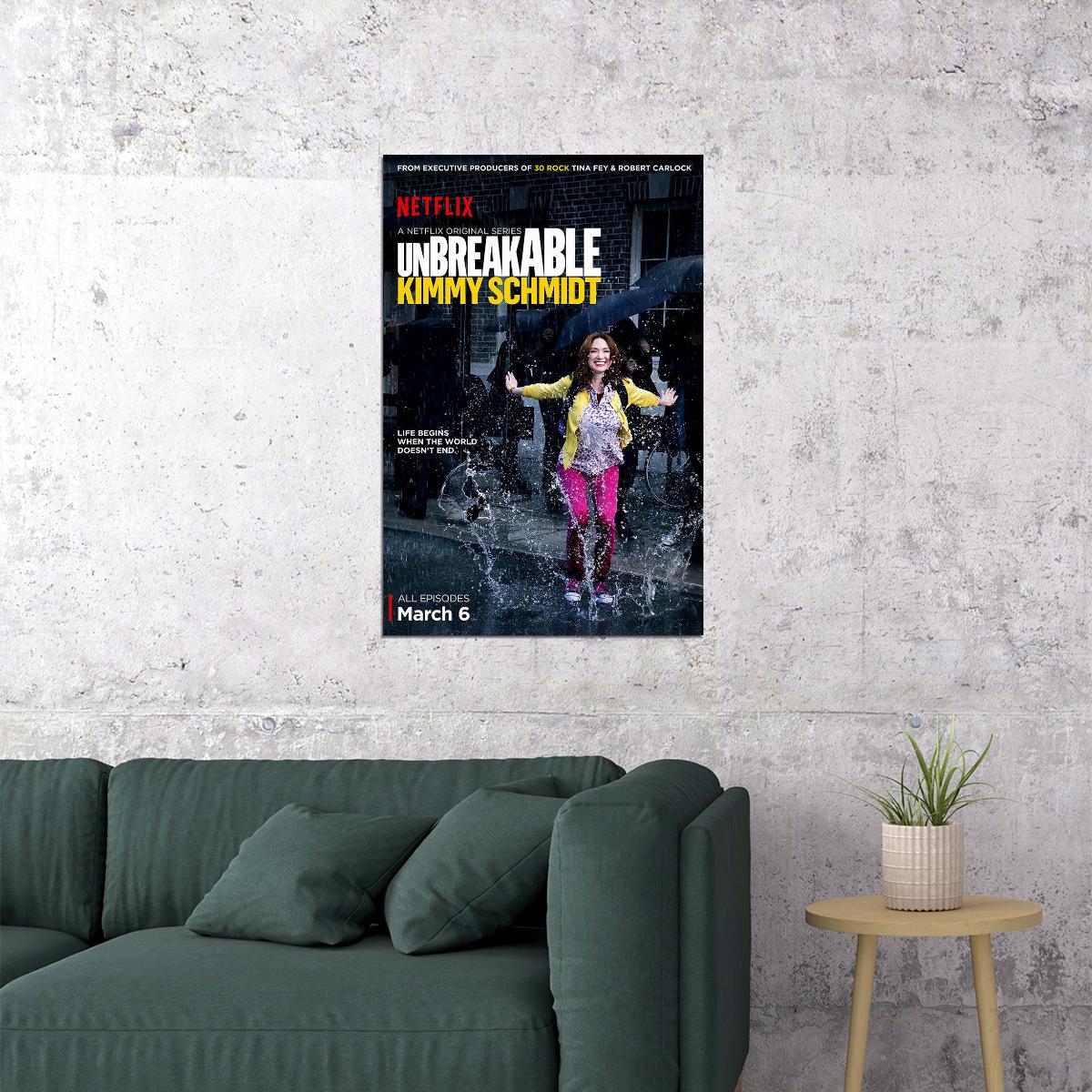 Unbreakable Kimmy Schmidt Tv Movie 2020 Comedy Poster Wall Art Print Home Wall Decor - xonomax