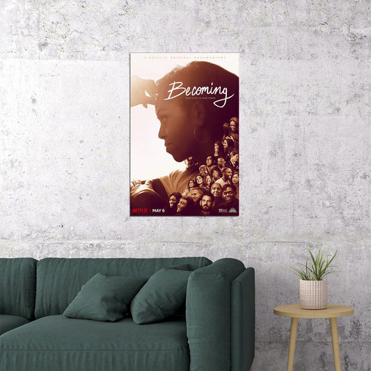 Becoming 2020 Tv Movie Documentary Painitng Poster Wall Art Print Home Wall Decor