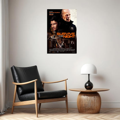 Survive The Night 2020 Movie Action Drama Thriller Poster Wall Art Print Home Wall Decor
