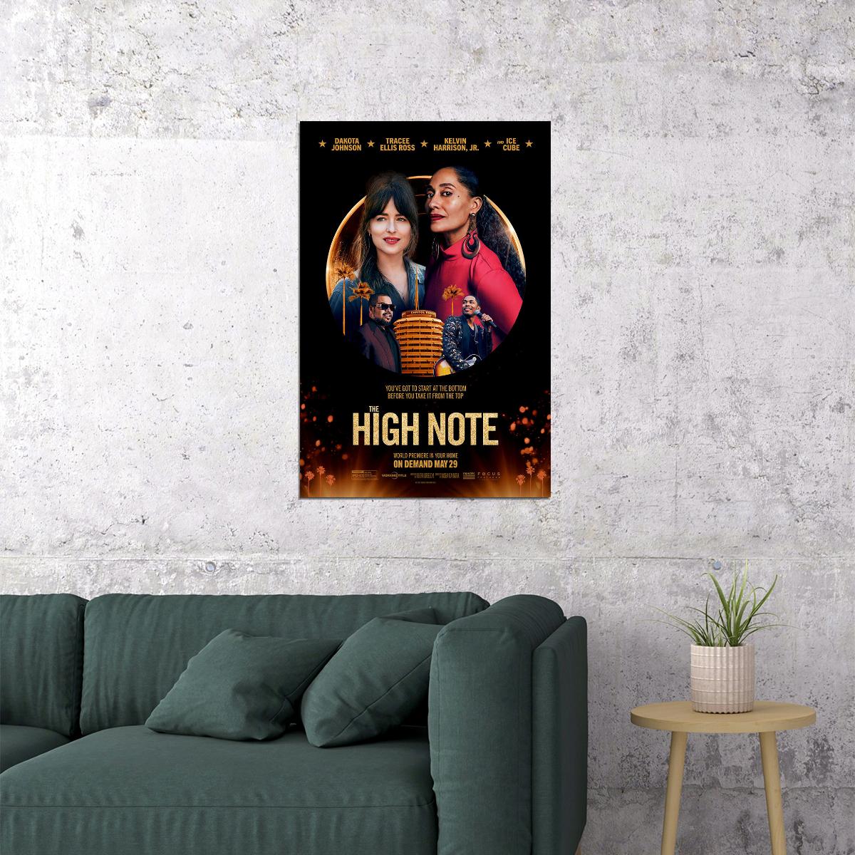 The High Note 2020 Movie Drama Music Romantic Poster Wall Art Print Home Wall Decor