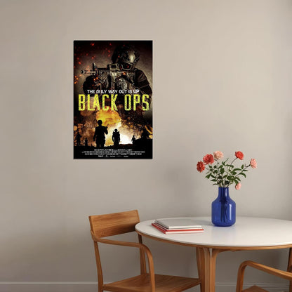 Black Ops Movie The Only Way Out Is Up Horror Action Poster Wall Art Print Home Wall Decor - xonomax