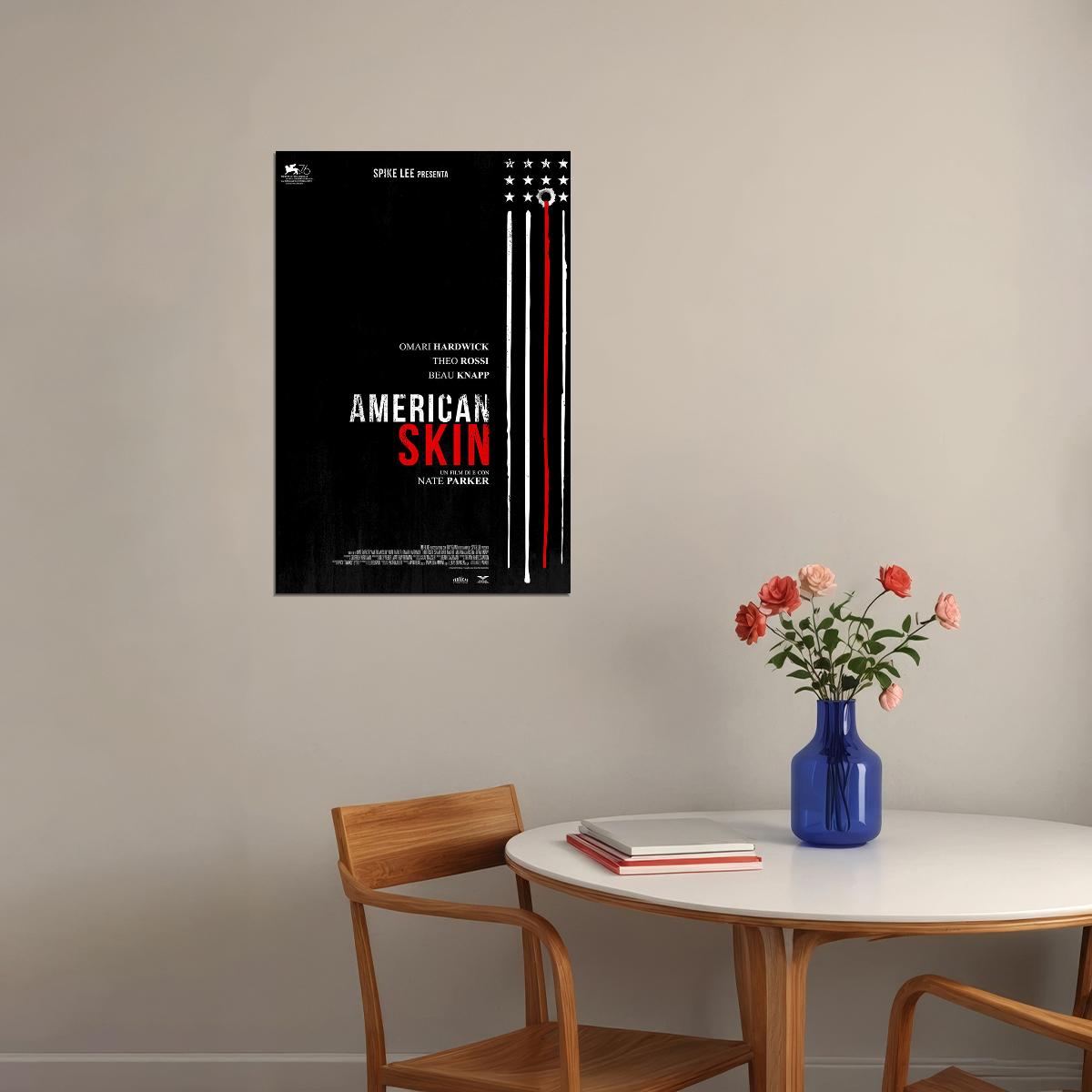 American Skin Movie 2021 Drama Thriller Poster Wall Art Print Home Wall Decor