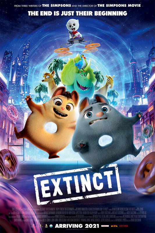 Extinct 2021 Movie The End Is Just Begin Comedy Poster Wall Art Print Home Wall Decor