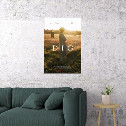 The Dig Movie Nothing Stays Lost Forever History Poster Wall Art Print Home Wall Decor
