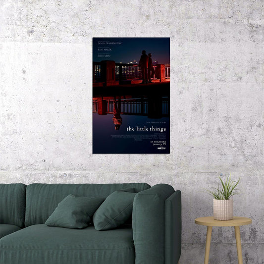 The Little Things 2021 Movie Crime Drama Thriller Poster Wall Art Print Home Wall Decor