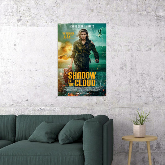 Shadow In The Cloud 2021 Movie War Action Adventure Poster Wall Art Print Home Wall Decor