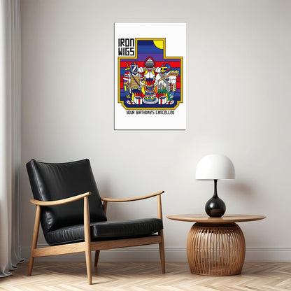 Iron Wigs Your Birthday's Cancelled Musician Song Album Poster Wall Art Print Home Wall Decor - xonomax