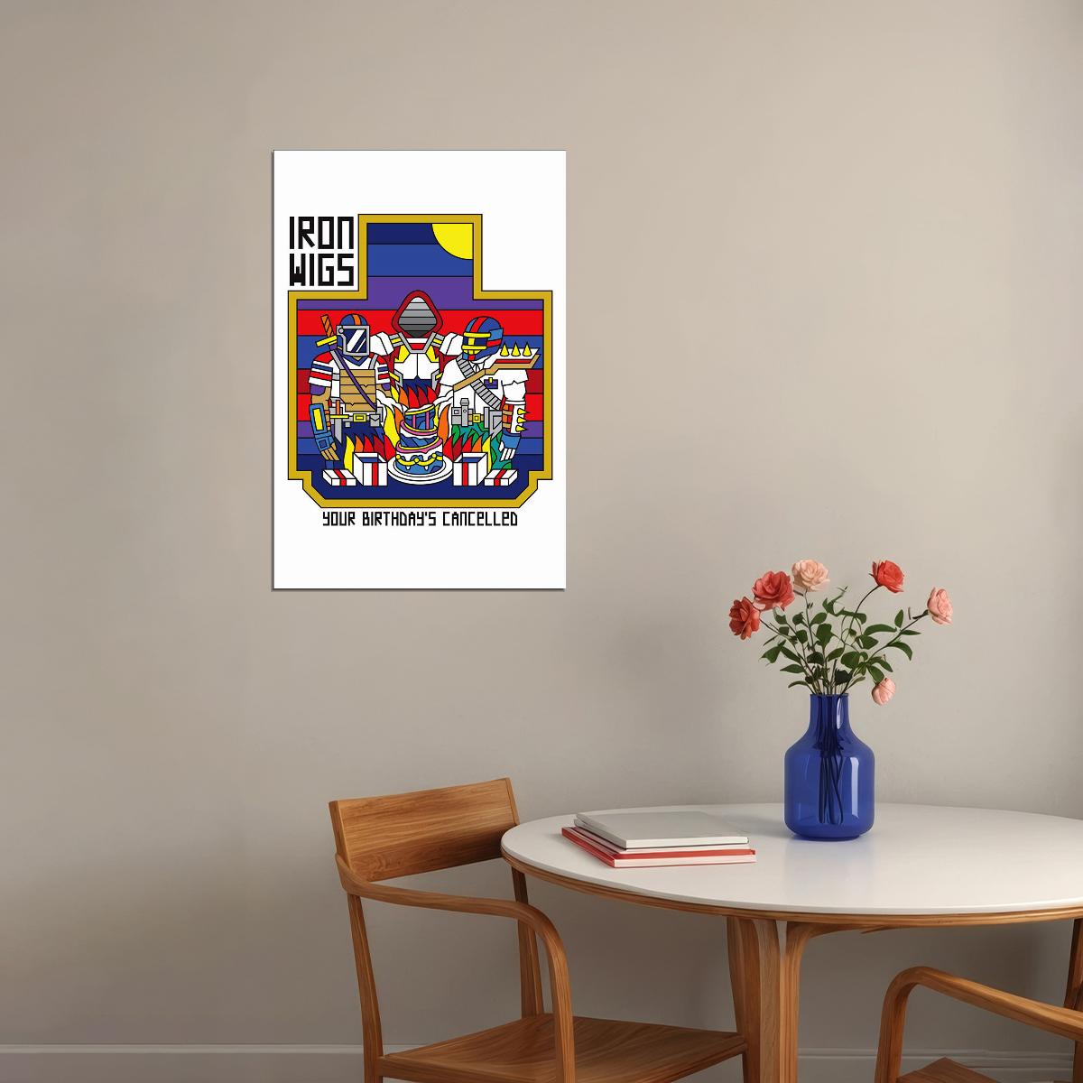 Iron Wigs Your Birthday's Cancelled Musician Song Album Poster Wall Art Print Home Wall Decor - xonomax